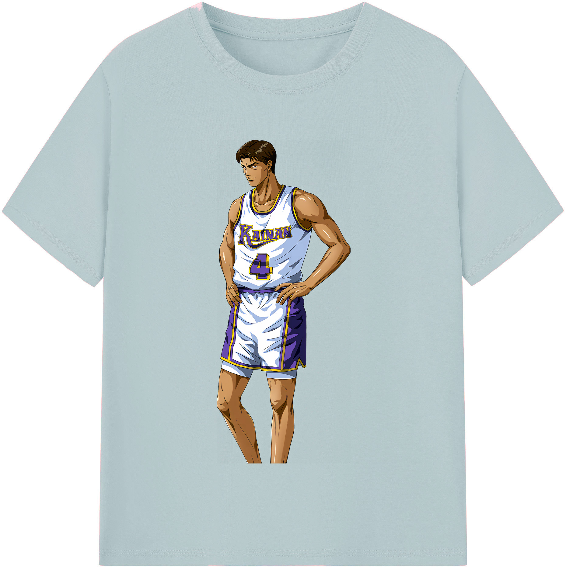 SLAM DUNK／スラムダンク 綿100％半袖Tシャツ（フロントプリント）